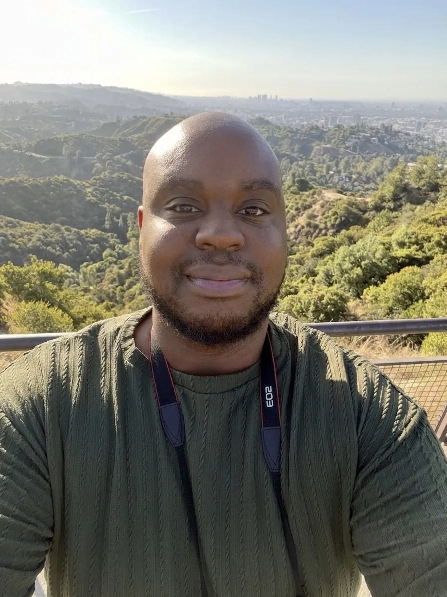 Renzo with his camera at an overlook